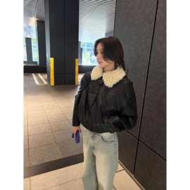 返 2025冬季新款韩国东大门Baby酱复古保暖皮毛一体夹克外套