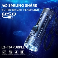 Cross-border new outdoor diving flashlight multi-light light