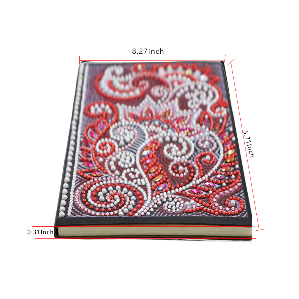 Pegatinas personalizadas para cuadernos con pintura de diamantes DIY, pinturas decorativas de diamantes hechas a mano, cuadernos con pintura de diamantes, pintura de diamantes completa.