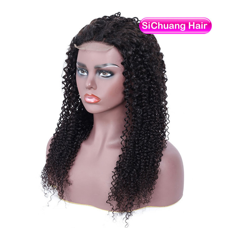 Factory Wholesale Lace Frontal Human Hair Wig Lace Frontal Bob Wig Kinky Curly