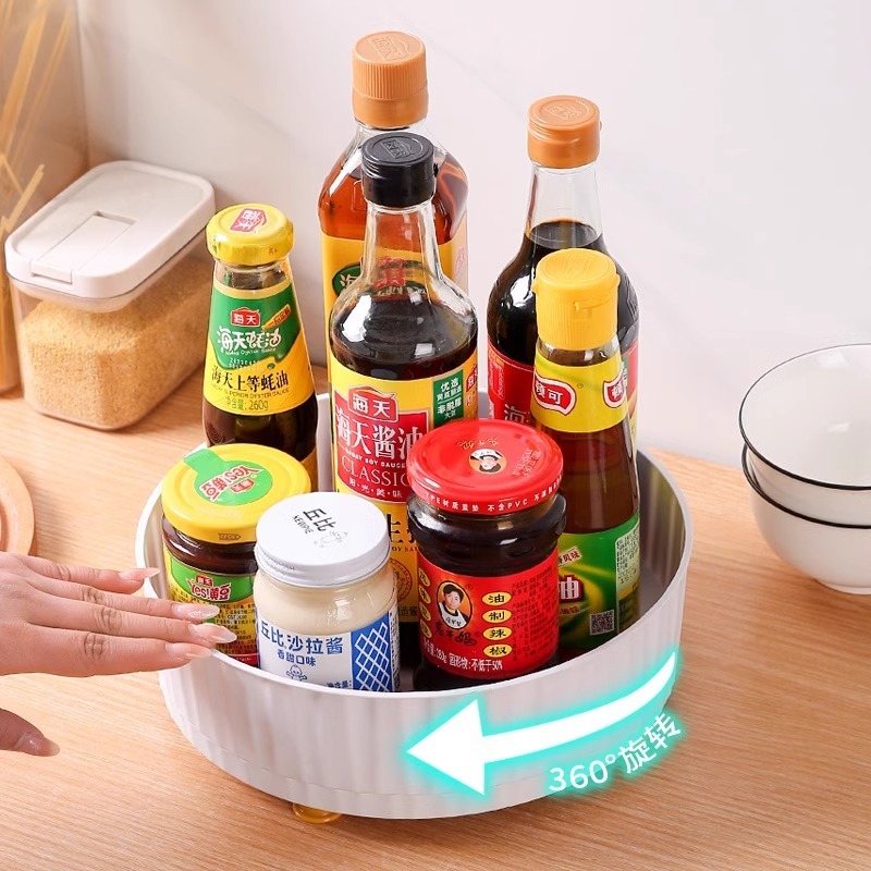 台所回転可能調味料棚多機能360度味付け醤油酢収納棚軽贅沢果物皿|undefined