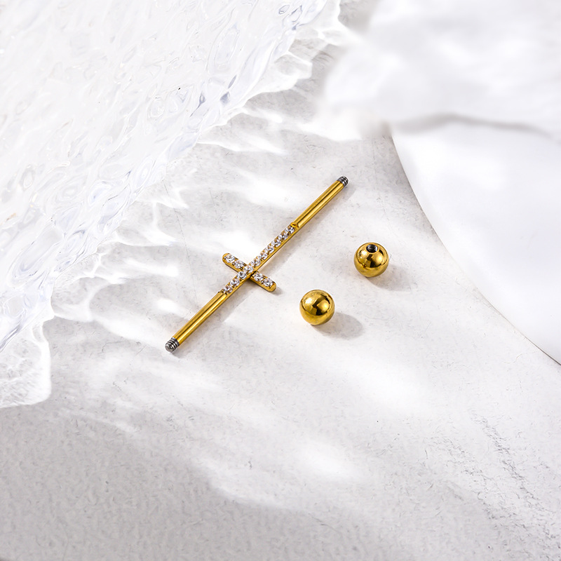 316L Stainless Steel Material 1 Piece Ear Cartilage Rings & Studs Fashion Geometric 316L Stainless Steel Inlaid Zircon