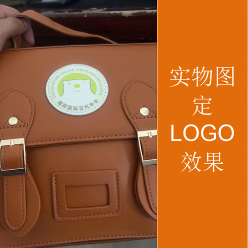 foreign trade new kindergarten school bag with customized logo retro pu baby backpack trendy Korean version children's backpack