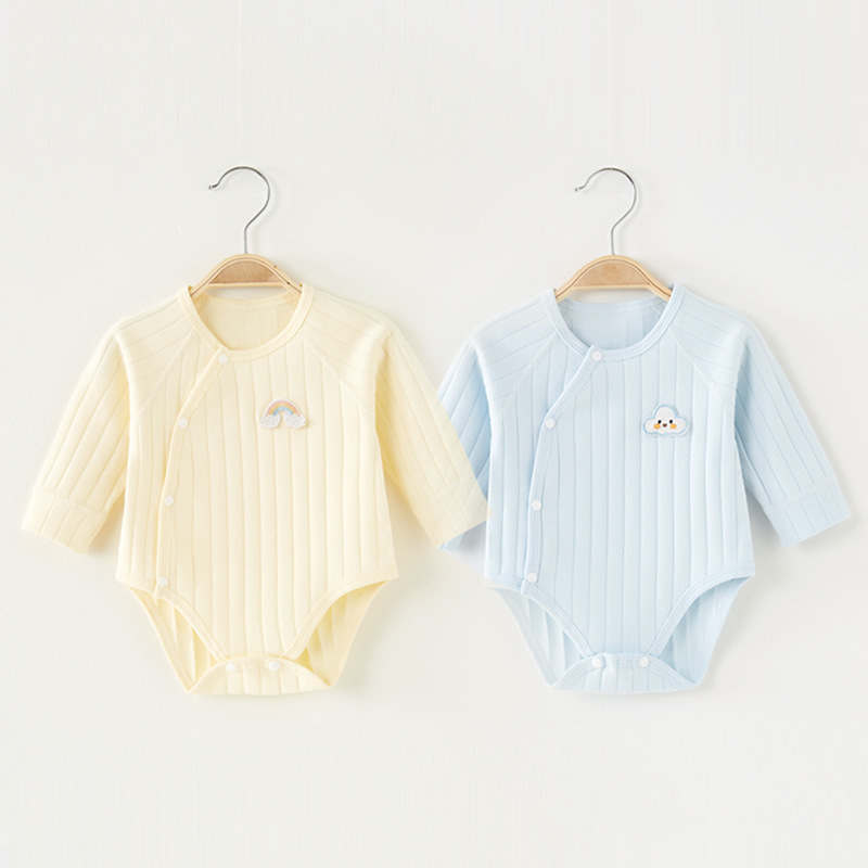 Pijamas de primavera y otoño de manga larga para bebés, ropa de algodón, ropa interior de algodón, ropa interior de invierno, ropa de invierno