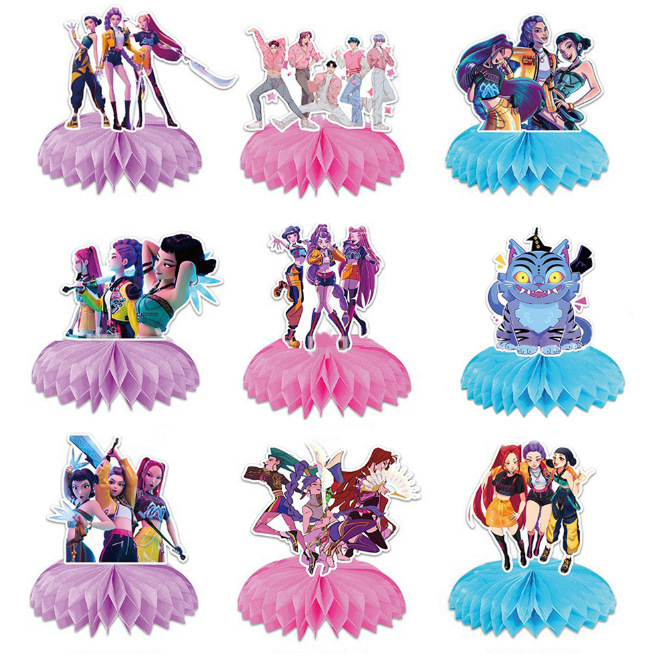 Spot Witch Hunt Group Theme Honeycomb Ornaments Birthday Party Party Scene Desktop Decoration Witch Hunt Group Honeycomb