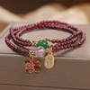 Natural water pomegranate, crystal, beaded bracelet, fashionable bead bracelet, pendant, jewelry, Korean style, internet celebrity