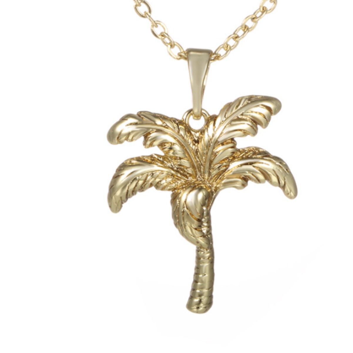 Xuping joyería aleación dorada colgante de árbol de coco colgante de verano de alto nivel de moda europea y americana colgante de nicho para mujeres