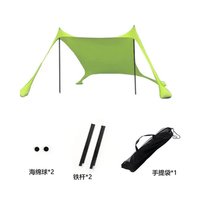 and shade, portable and quick to | Avtomobil yan çətirləri - green-2-iron-160200150cm
