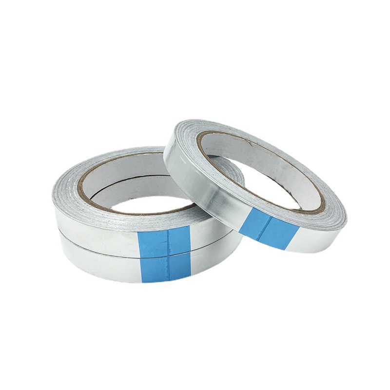 Cinta de papel de aluminio conductora de una cara 0,1mm de espesor autoadhesivo de aluminio puro aislamiento térmico resistente a altas temperaturas hoja de estaño 20 m hoja de aluminio de una sola guía