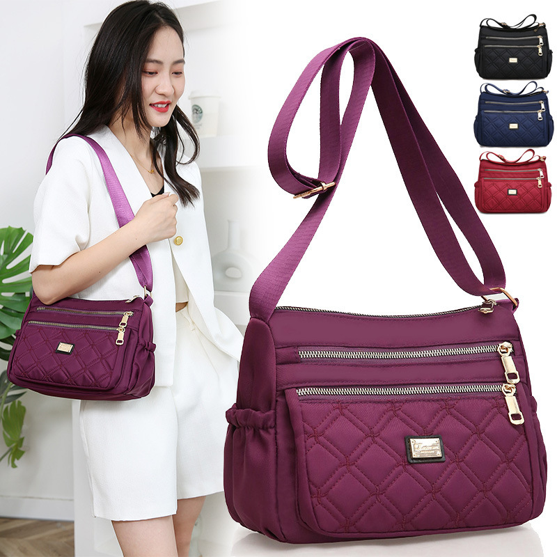 Large capacity mother bag wholesale Oxford cloth fashion trend shoulder bag canvas texture light stall coin purse bag