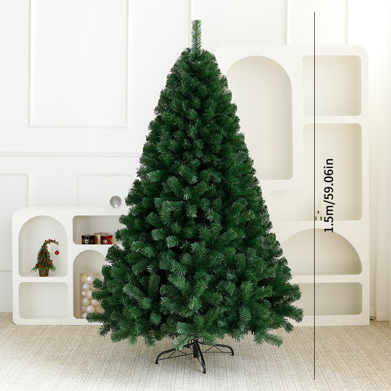 Shengyuan nuevo tamaño completo PVC gran árbol de Navidad decoraciones Navidad ambiente interior y exterior diseño de escena