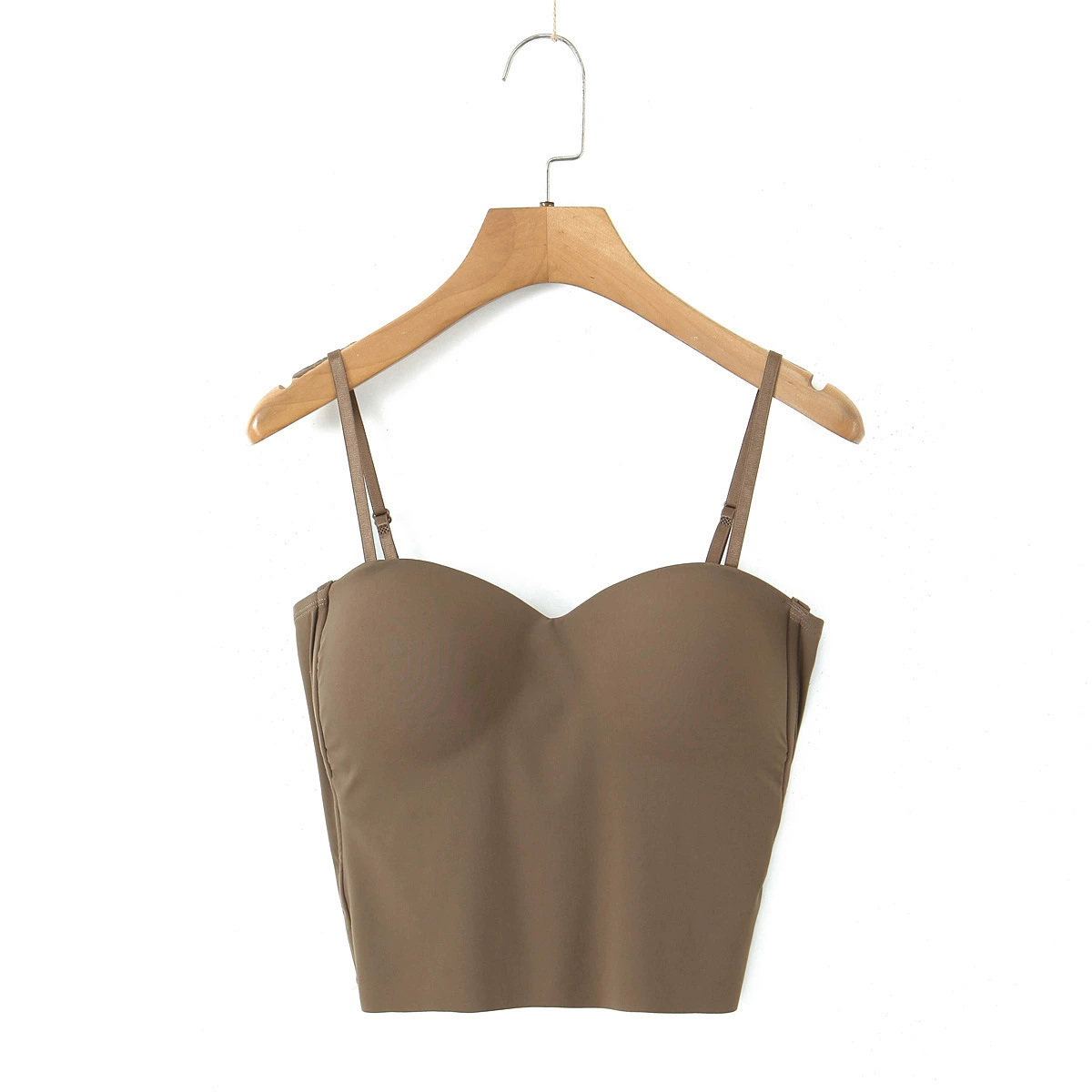 Tank Top with Built-in Cups, Strap Bra Style, Plus Size 2XL–4XL, Sweetheart Back Detail