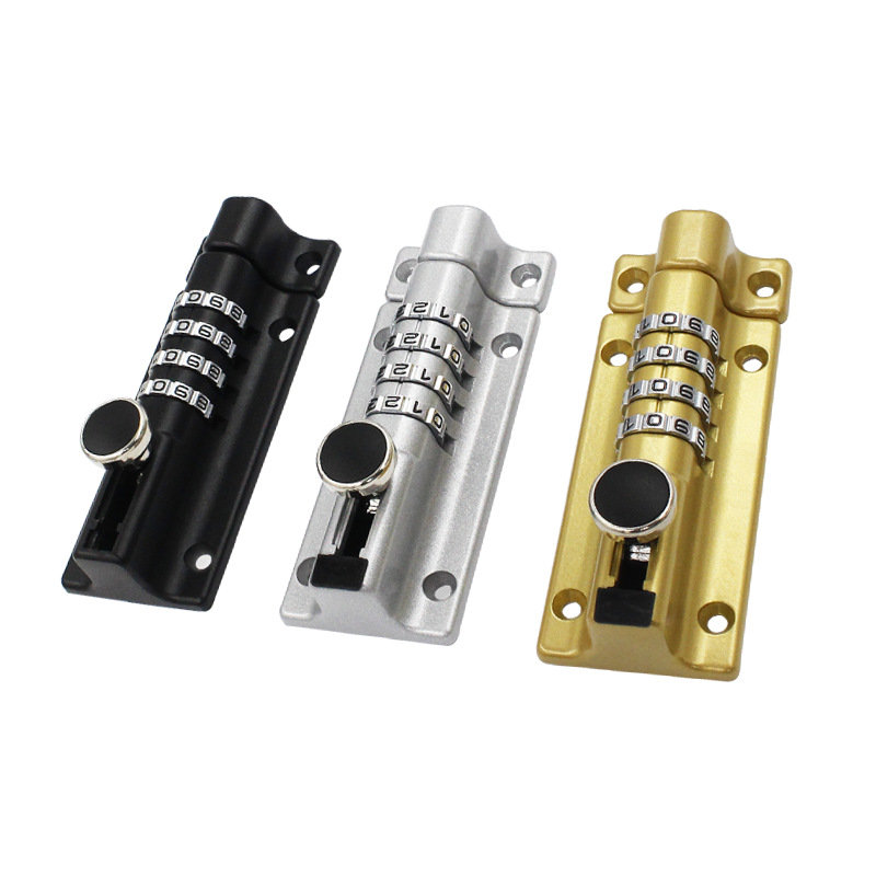 Contraseña pestillo cerradura perforadora-libre gran puerta perno impermeable anti-óxido puerta al aire libre hebilla puerta de madera de seguridad anti-robo Contraseña de bloqueo envío gratis