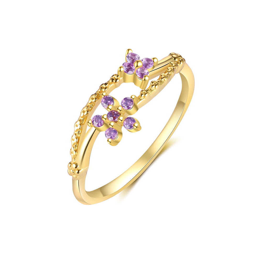 2g Weight Rings Classification 7, Adjustable Ring Size 1 Piece Quantity Date, Tea Party Occasion 925 Sterling Silver Material Colorful, Flower Pattern All Seasons Season Women's Gender Shiny Style 1 Piece 925 Sterling Silver Colorful Flower Rings 10
