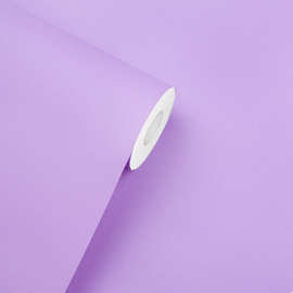 浅紫色自粘墙纸壁纸自贴批发PVC加厚学校幼儿园直播背景装饰贴膜