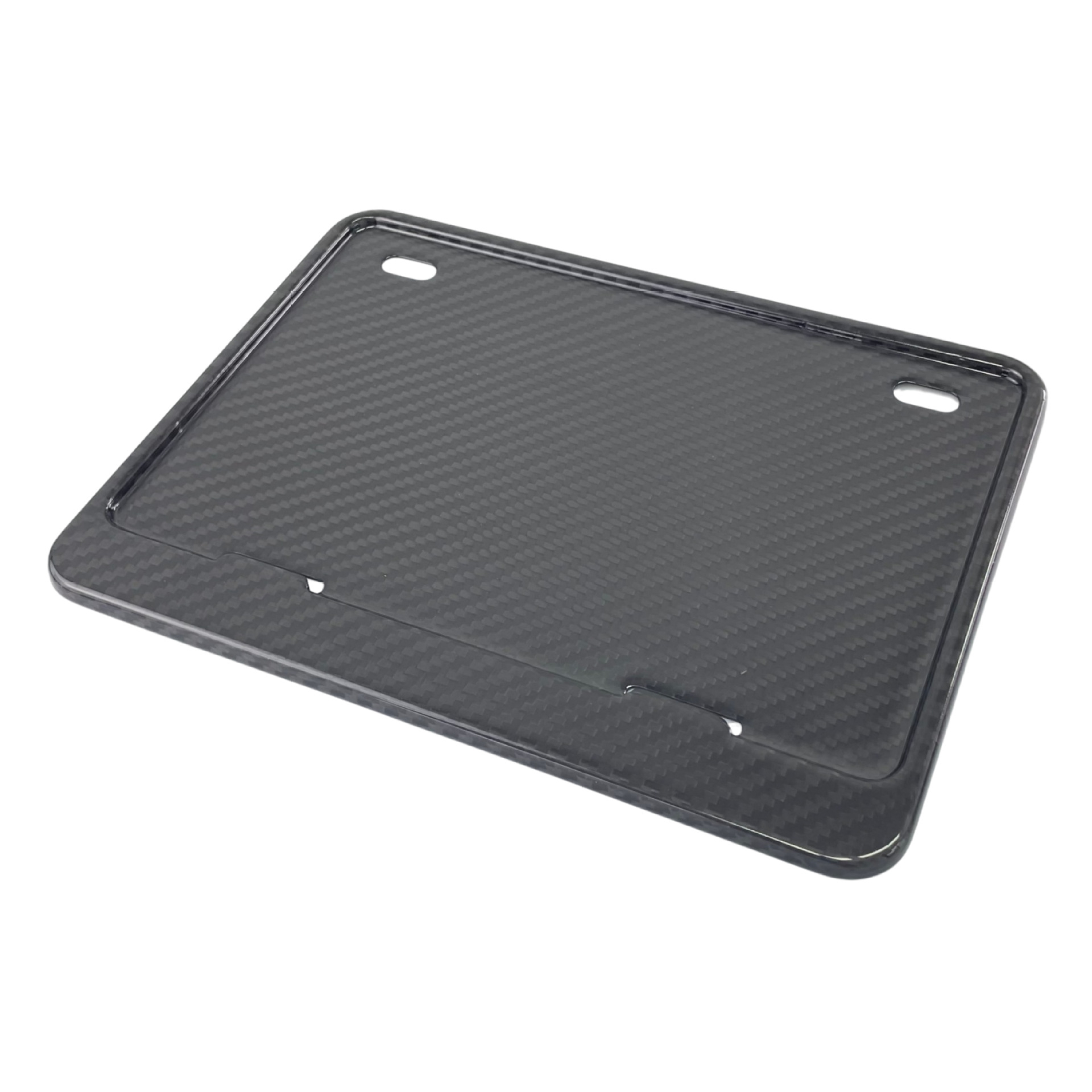 Carbon Fiber Yellow Motorcycle License Plate Frame, Compliant with National Standards, Does Not Block the Number, Motorcycle Modification License Plate Holder, Can Be Printed with Logo