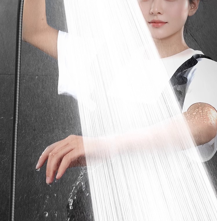 Pressurized showerhead, six-position shower head, bath faucet, bathroom heater, dormitory, household super powerful showerhead undefined