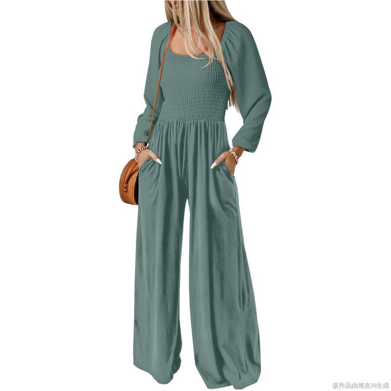 款Women's Casual Loose Overalls Jumpsuits One Piece Long|undefined