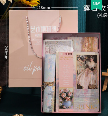 Retro museum, high quality gift box, stationery, set, Birthday gift
