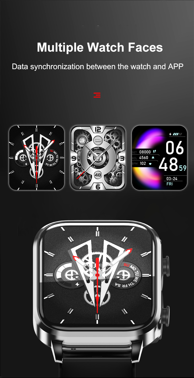 T22 nuovo auricolare smart watch TWS due in uno ultra frequenza cardiaca pressione sanguigna sonno multi funzione smart watch_voghion.com