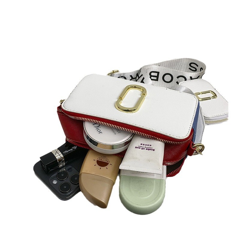 2025 bolso de cámara de dos piezas de color de contraste de nuevo estilo transfronterizo bolso de mensajero para mujer de alta calidad