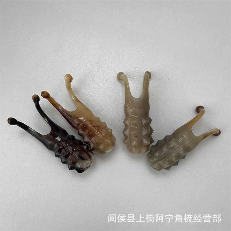 Horn Nose Massage Tool Handheld Guasha Board for Nose Bridge and Eye Area Care key features