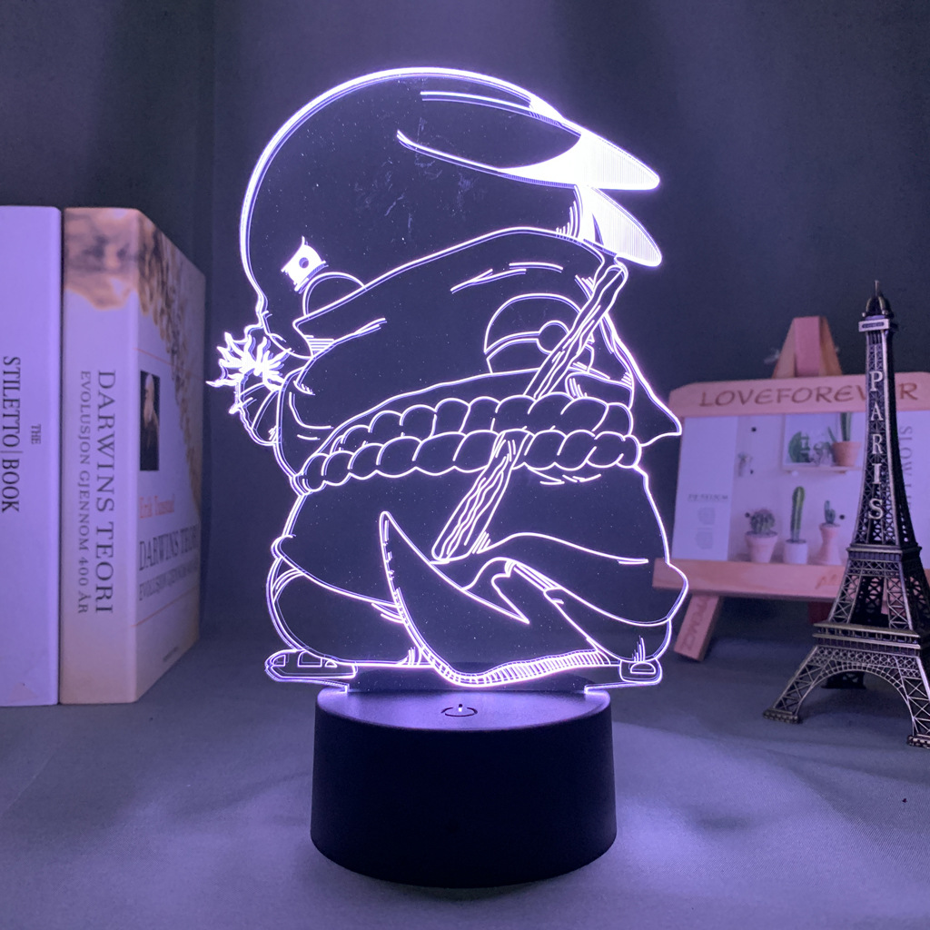 Baokemeng Pikachu 3D luz de la noche LED producto creativo mascota elfo regalo lámpara Mesa mágica bebé