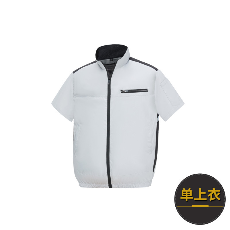 夏用扇風機付きクロスボーダーサプライ、空調服、ベスト、冷凍冷却作業服、メンズ薄手ベスト|undefined