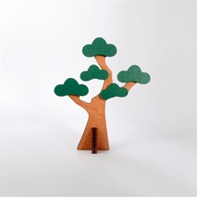 创意Zakka中秋节桌面摆件兔子达摩月见猫咪太古桥满月松树饰品