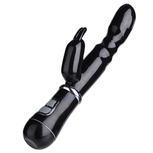 Female sex toys, vibrator, rabbit double-ended massage and masturbation device, couple sex products, cross-border wholesale