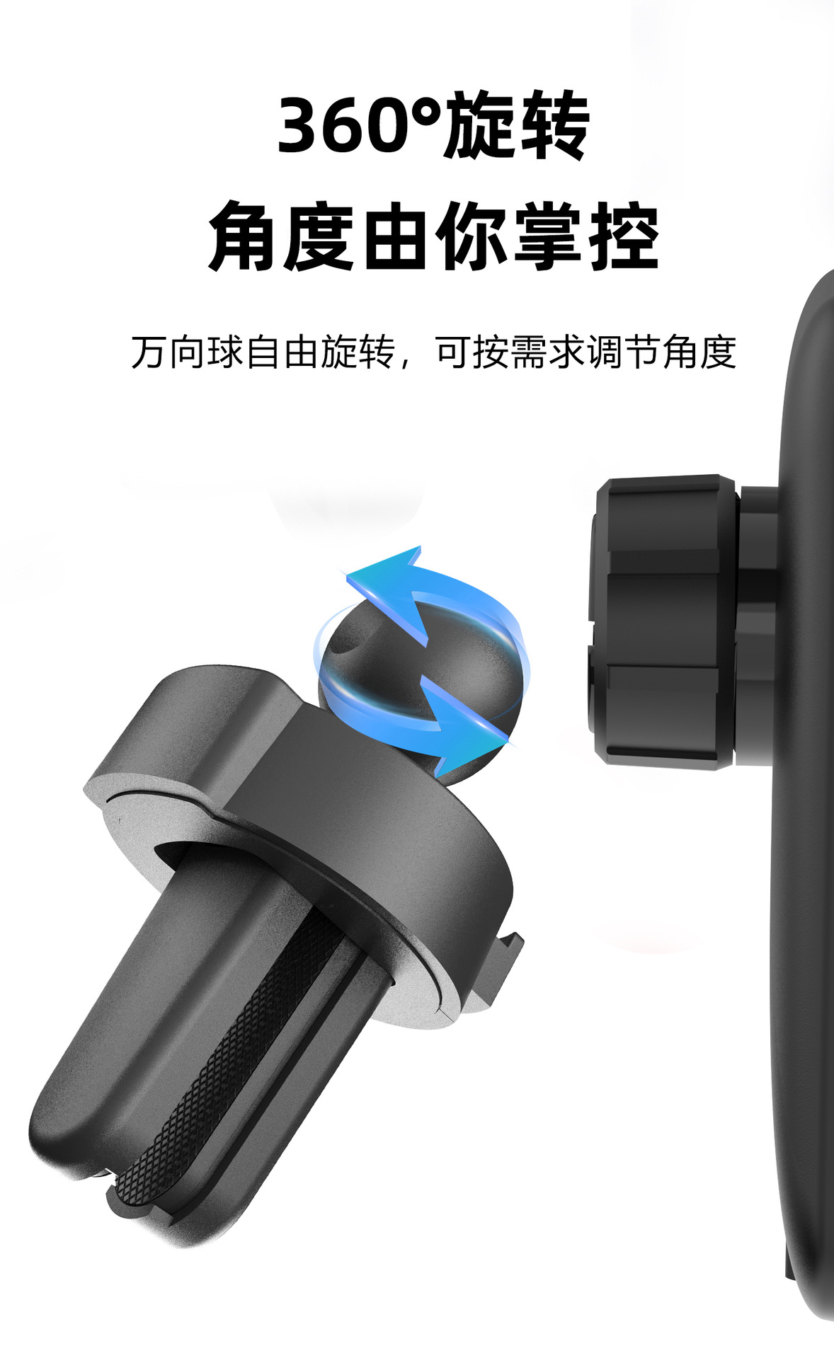 15W Magnetic Car Wireless Charger Navigation Bracket Car Wireless Charger Car Charger Magnetic Wireless Charger