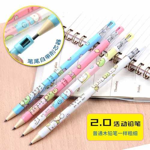 Tianzhuo 01063 Dumpling Family 2.0 Pencil Corner Wall Corner Biological Activity Pencil, Refillable Thick Lead Automatic Pen