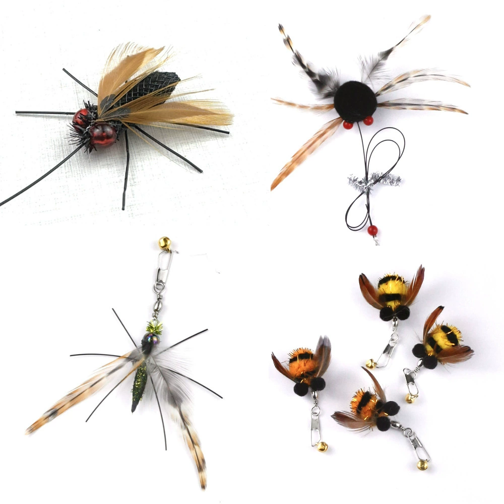 Симулятор насекомое, забавная кошачья палка, заменяющая голову, забавная кошачья палка, заменяющая головку оптового источника оригинального дизайна