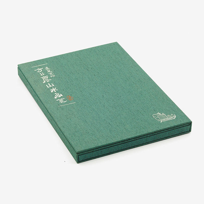 传统烫银书夹单本作品集传统古书画作品籍装帧包装工艺品纸盒厂家