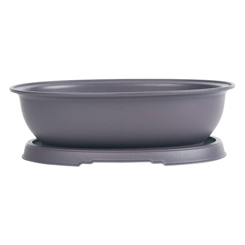 Имитация фиолетового песка Овальный цветочный горшок маленький горшок в горшке маленький бонсай пластиковый цветочный горшок ретро цветочный горшок