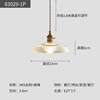 Scandinavian Japanese creative bar retro brass glossy ceiling lamp for living room for gazebo for corridor, flowered