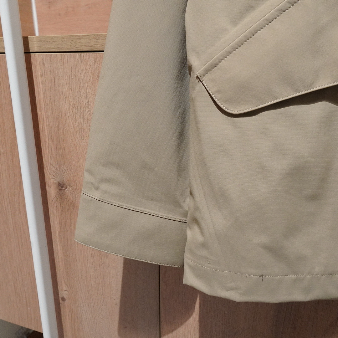 Original Men's Simple Stand Collar Windproof Waterproof Lightweight Parka Jacket Coat_voghion.com