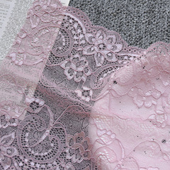 Bestselling detailed floral double wave center lace edge lace lingerie for women home soft decor lace trimming material