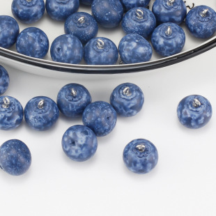 3D Stereo Artificial Resin Blueberry Fruit Food Jewelry Accessories DIY Earrings Keychain Jewelry Pendant Pendant