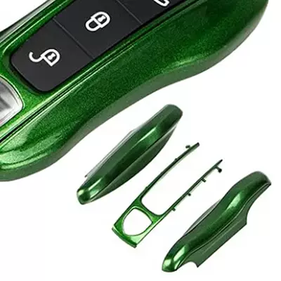 [3-Piece Set] – Car key bag - metallic-green