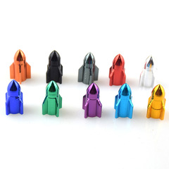 鋁合金氣門嘴帽 飛機帽 多彩 火箭造型防塵蓋帽 氣嘴帽 汽門嘴蓋