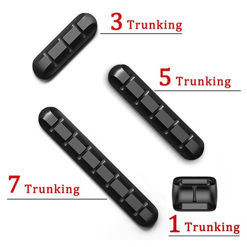 Cross-border foreign trade 1/3/5/7 hole cable trough multi-function cable manager USB cable fixed hub life tool