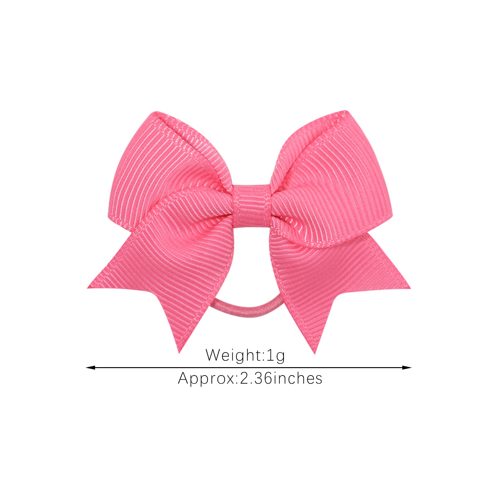 Fashion Bow Knot Polyester Rib Hair Tie 1 Piece display picture 2