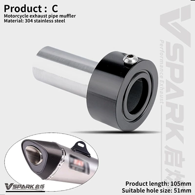 Motorcycle exhaust pipe Accessories Tail Muffler 51Mm60Mm - style-3-yoshimura-r11-silencer