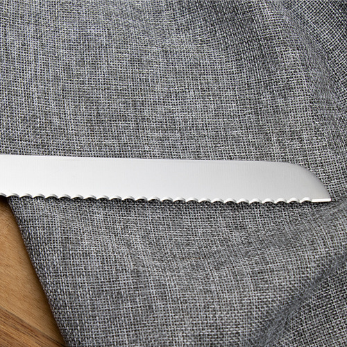 Stainless steel serrated bread knife, sliced ​​cake, sliced ​​toast, serrated bread knife without crumbs