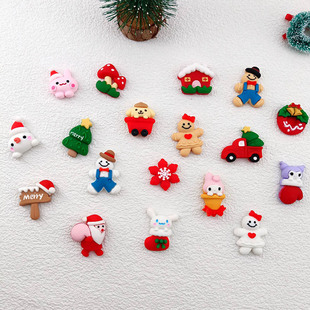 European and American hot sale New Christmas series decoration cartoon phone case beauty manicure handmade DIY resin accessories