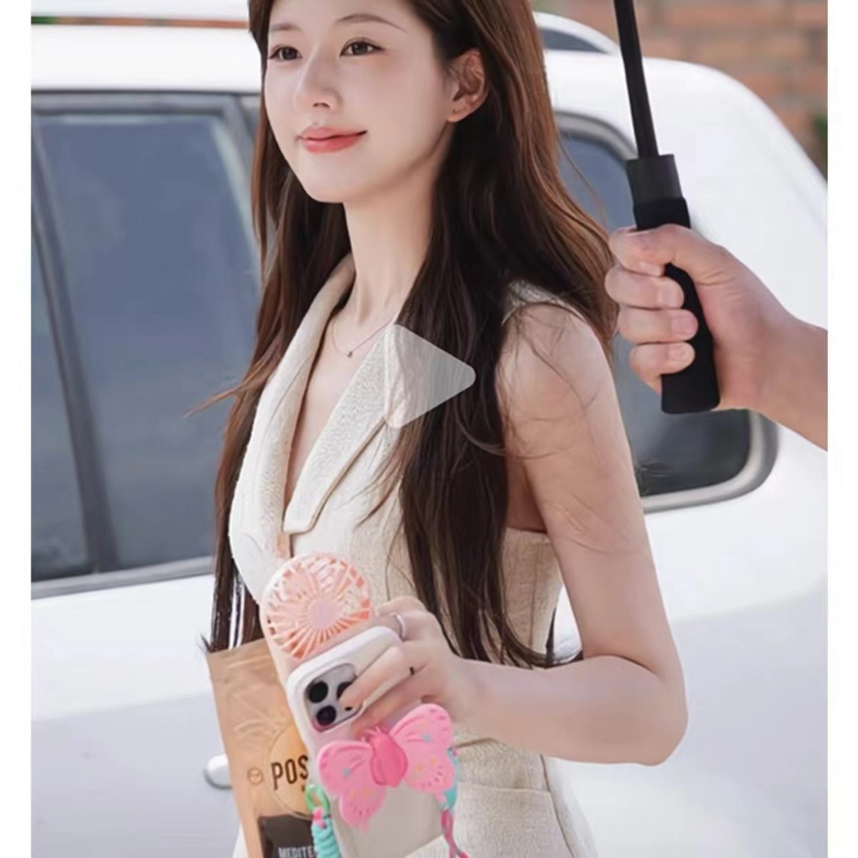 Divertido personalizado texto teléfono caso clip trasero crossbody cuerda para Apple Huawei hombres y mujeres perla cadena creativa nuevo