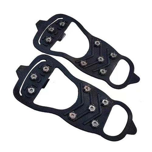 Snowproof shoe cover manufacturer 10-tooth 8-tooth silicone ice claws outdoor nails simple mountain climbing shoe ice grip