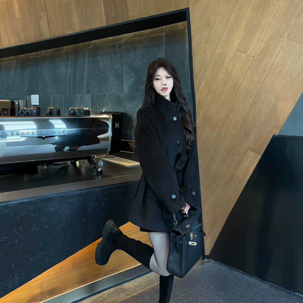 Зимние сумерки зимние толстые шерстяные пальто