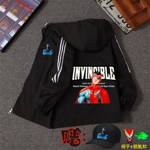 无敌少侠Invincible童装男女童春秋冲锋外套儿童夏季连帽户外服